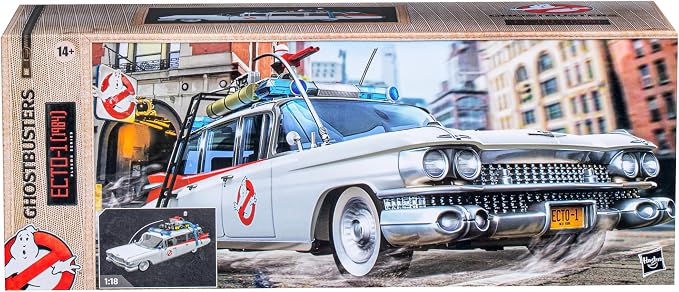 Ghostbusters Plasma Series Ecto-1 (1984), 1:18 Scale Toy Car, Toys for Ages 14+ (Amazon Exclusive)