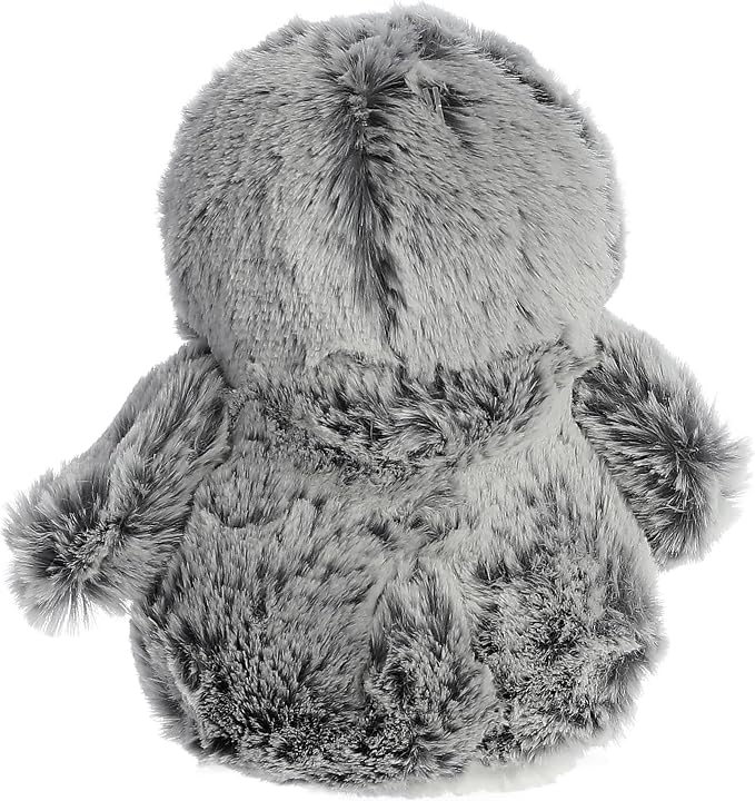 Aurora® Playful Pompom Penguin™ Mini Stuffed Animal - Vibrant Companions for Warm Cuddles - Perfect for Adults, Kids, and Birthdays - Gray 6 Inches