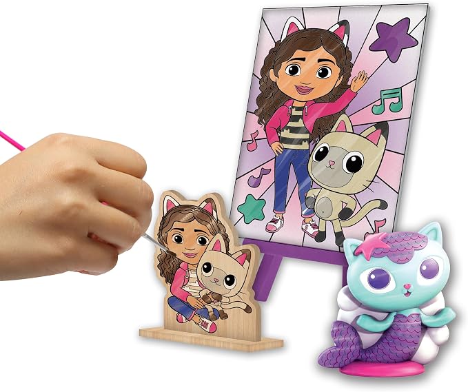 Tara Toys Gabby's Dollhouse 5-in-1 Creativity Tub Multi-Activity Art Kit for Kids with Coloring, Stamps, Stickers, and Fun Craft Materials Great Gift for Girls Ages 3+