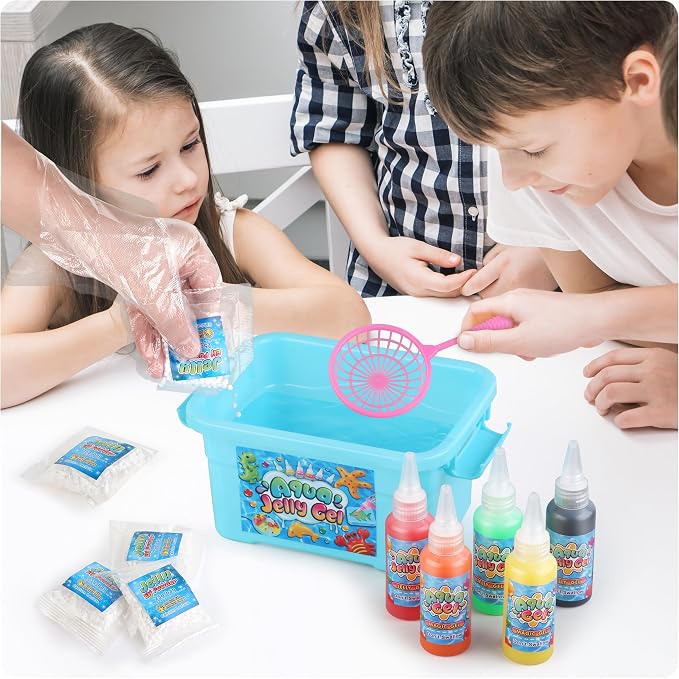 wookidel 8 Packs Magic Water Elf Powder Refill - Aqua Fairy Water Pets Solution Refill, DIY Squishy Maker Kit, Compatible with Most Water Elf Kits, Perfect for Family Parties & Kid's Creative Play