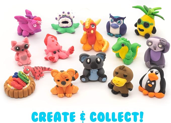 Air Dough - 60 Bags of Colored, Air Dry, Ultra Light, Non-Toxic Modeling Clay in a Bucket Including Accessories, Tools, Tutorial Videos (Educational, DIY, Kids Gifts, Art Craft Set for Boys & Girls)