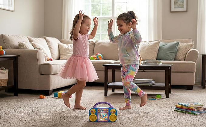 eKids Ms Rachel Toy Music Player, Toddler Toy with Built-in Music and Lights (Ms Rachel)