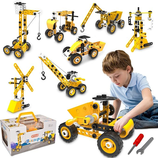 HOMETTER STEM Building Toys, 10 in 1 Construction Set for Preschool Kids, Educational Creative Games Holiday Idea Gift for 5+ Years Old, Stem Activities for Kids Ages 4-8 5-7 6-8 Boy Birthday Gifts