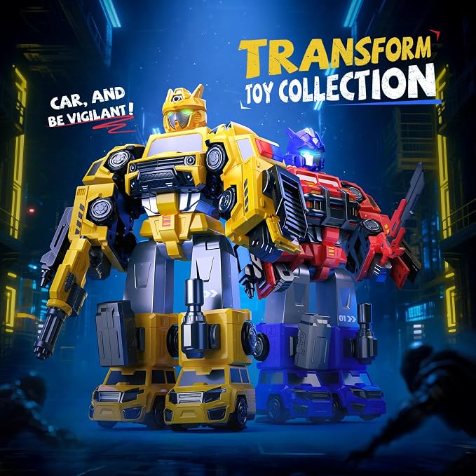 Gifts for 3 4 Year Old Boys, Toys for 3 4 Year Old Boys, 5-in-1 Transform Robot Toys for Boys 4-6, Easy DIY Assembly, 3 4 Year Old boy Birthday Gifts, Ideals Toys for Boys, Kids Toys