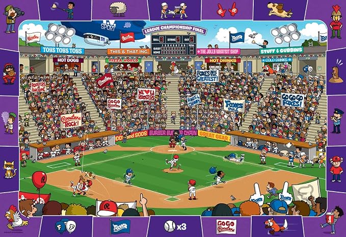 Baseball - Spot and Find 100-Piece Puzzle, Star