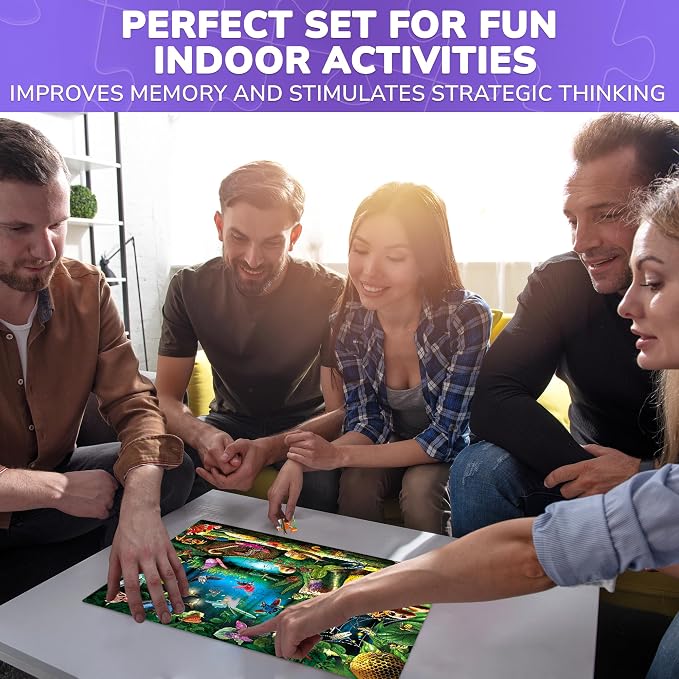 QUOKKA 100 Piece Puzzles for Kids Ages 4-6 – Floor Kids Puzzles Ages 6-8 Year Old – Toy for Learning Forest Bugs for 8-10 yo – Jigsaw Toddler Game for Boy and Girl Age 3-5