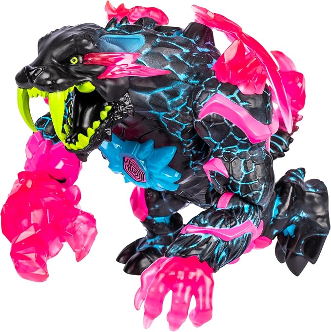MrBeast Lab Apex Beast Neon Panther Collector Figure, Standing at 6.5 Inches/16.5cm Tall, with Extreme Detailing, Premium Packaging, 13 Points of Articulation and Chomp Jaw