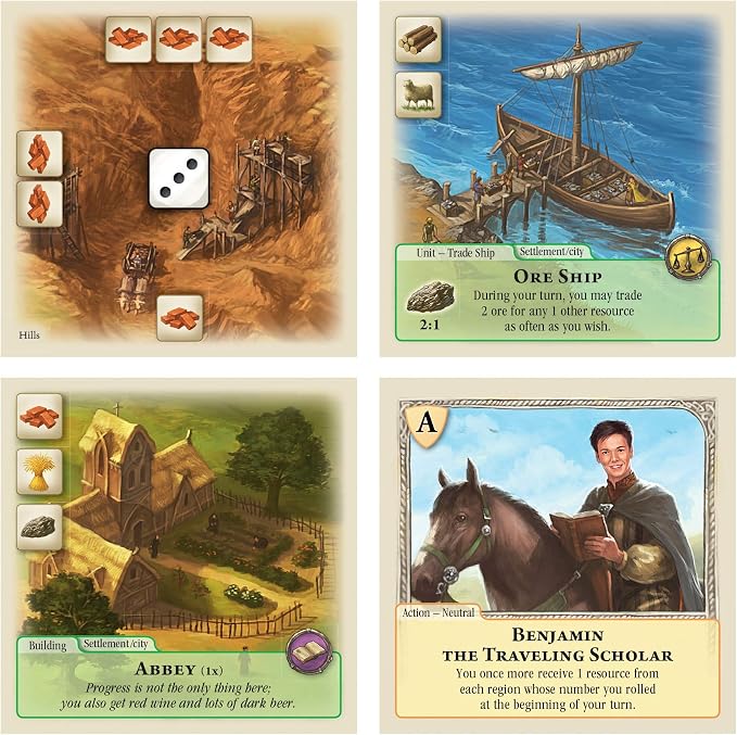 CATAN Rivals Card Game Deluxe Edition - Build, Trade, and Conquer with Enhanced Components! Family Game for Kids & Adults, Ages 10+, 2 Players, 45-60 Minute Playtime