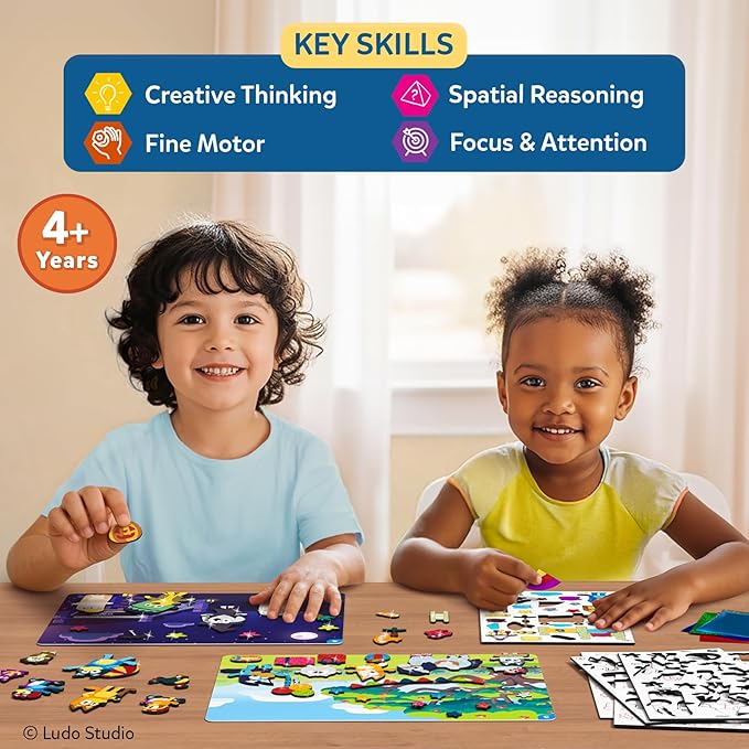 Skillmatics Bluey Foil Fun - Mess-Free Art & Craft Kits for Kids, DIY Creative Activity, Travel Toys, Gifts for Girls & Boys Ages 4, 5, 6, 7, 8 and Up