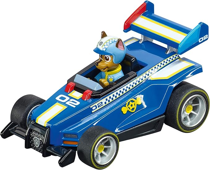 Carrera GO 63514 Official Licensed PAW Patrol Battery Operated 1:43 Scale Slot Car Racing Toy Track Set with Jump Ramp Featuring Chase and Marshall for Kids Ages 5 Years and Up 20063514