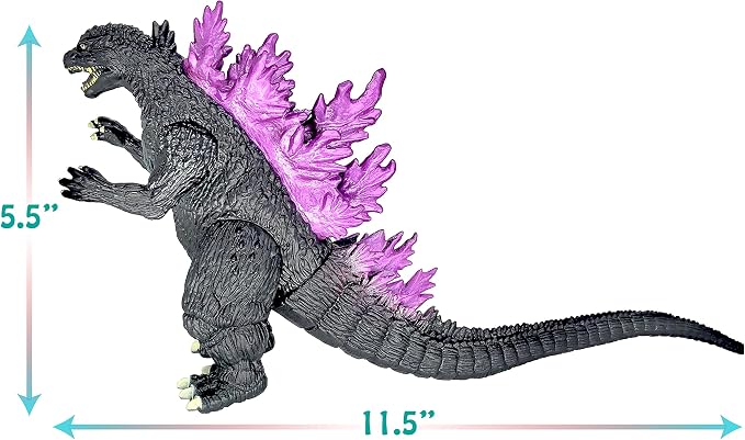 TwCare Set of 2 Monster Millennium Mecha MechaGodzilla King of The Monsters Toys, 2021 Movable Joints Action Figures Dinosaur Dragon Movie Series Soft Vinyl, Carry Bag