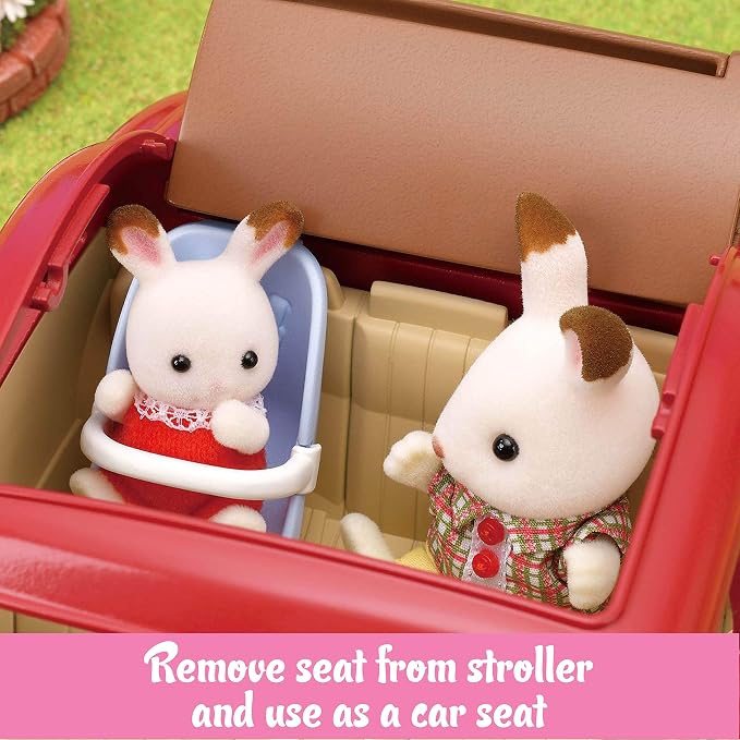 Calico Critters - Family Cruising Car - Family Vehicles – Kids Pretend Play Toy, Miniature Vehicle & Accessories Set, Ages 3+