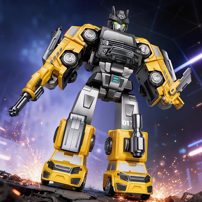 Gifts for 3 4 5 Year Old Boys, Toys for 3 4 5 Year Old Boys, 5-in-1 Transform Robot Toys for Boys 4-6, Easy DIY Assembly, 3 4 Year Old boy Birthday Gifts, Ideals Toys for Boys, Kids Toys