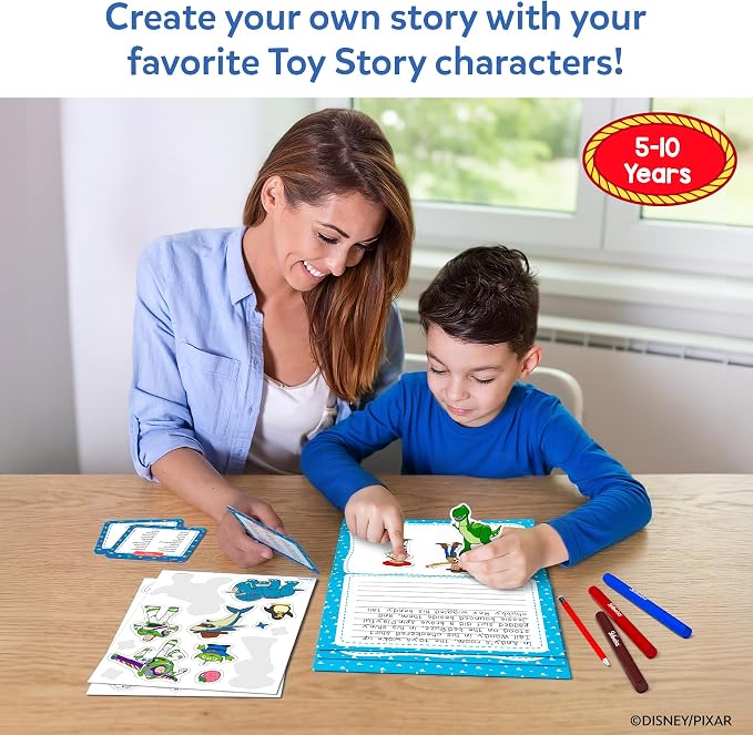 Skillmatics Story Art Kit – Disney•Pixar Toy Story DIY Storytelling & Craft Kit with 100+ Stickers, Markers & Story Pad, Scrapbooking & Writing Activity, Gift for Kids Ages 5, 6, 7, 8, 9, 10