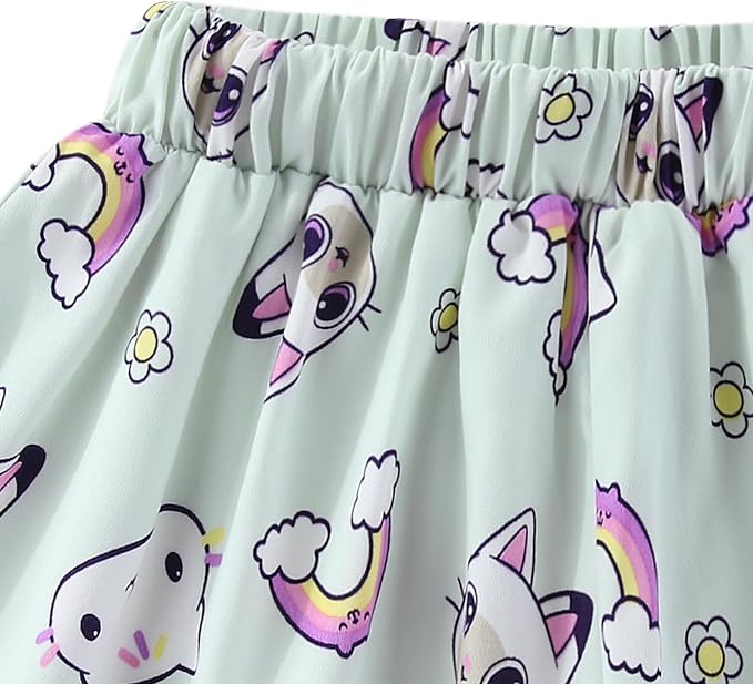 DREAMWORKS GABBY'S DOLLHOUSE Girls Short Sleeve T-Shirt and Shorts Set for Toddler to Big Kids