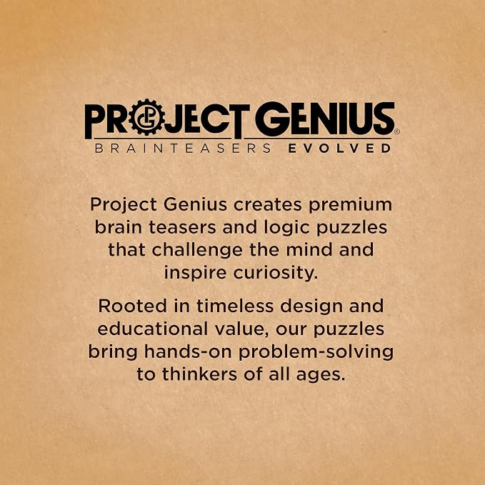 True Genius: Viking Forge - 3 Cast Metal Brainteaser Puzzles, Disentanglement Puzzle, Difficulty Level 3-5, Project Genius, Ages 8+
