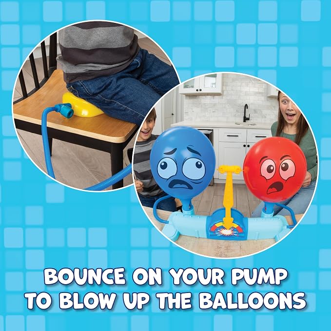 Rump Race Family Game Night - Balloon Popping Battle Board Game - Party Game - The Race is On to Pop Your Opponents Balloon - Bounce Your Balloon Off - Ages 8+