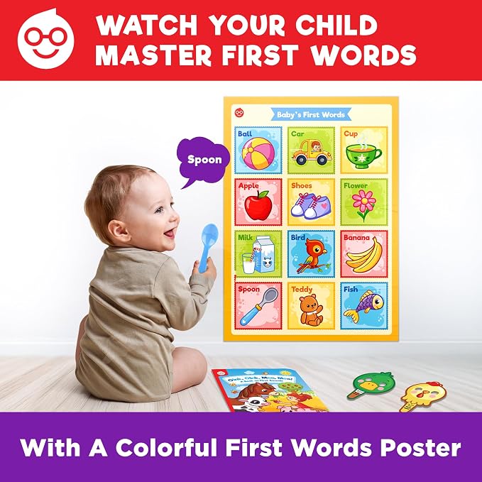 Doctor Jupiter Now, I AM 1 | Montessori Learning, Educational Toys for 1 Year Old | Birthday Gift Ideas for 1 Year Old Boy & Girl | Preschool Learning Activities | Toddler Words Book