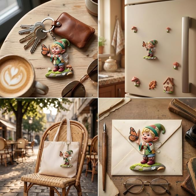 Elf Boy Polymer Clay Mold Butterfly Fairy Silicone Molds for DIY Craft Epoxy Resin Casting Polymer Clay Tools Crafts Air Dry Jewelry Making