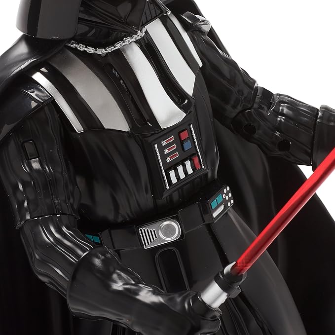 Disney Store Official Darth Vader Talking Action Figure - 13 Inch Interactive Star Wars Toy with Lightsaber - Articulated Kid Toy with Light & Sound Effects