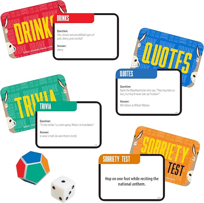 University Games | Drunk Ass Team Trivia Game, for Ages 21 and Up and 4 or More Players