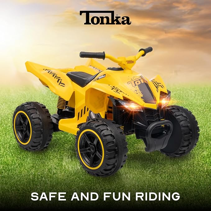 Tonka 12V ATV Ride On Toy, Fun and Exciting Ride for Kids, Stylish Design for Imaginative Play