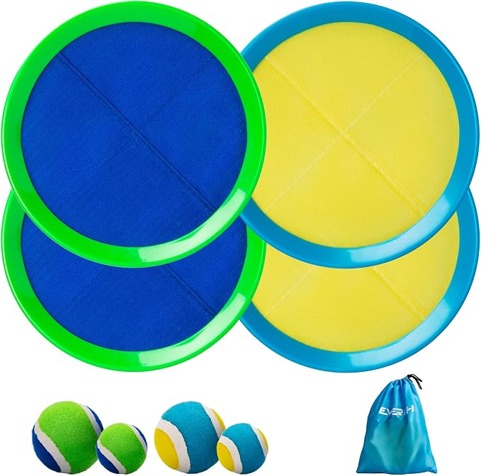 Upgraded Toss and Catch Ball Game Set, Beach Pool Toys Outdoor Games for Kids Toys, Outside Family Lawn Yard Games, for Boys Girls 3 4 5 6 7 8 9 10 11 12 Years Old