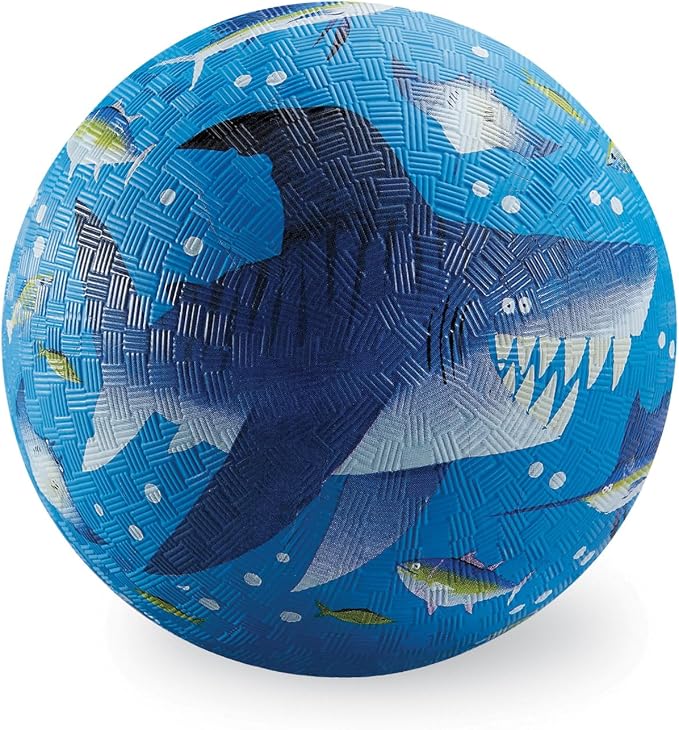 Crocodile Creek Playground Ball - Durable Rubber Ball for Kids Ages 3 and Up - Bouncy Inflatable Ball for Kickball, Indoor Games, and Outdoor Sports - PVC-Free