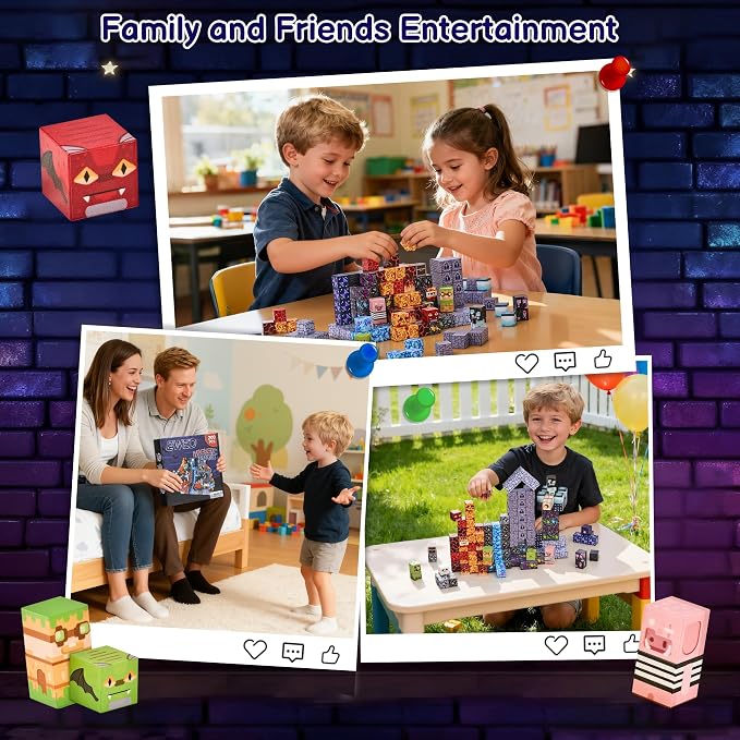 200PCS Magnetic Blocks, Magnetic Building Blocks Cubes Tiles, STEM Educational Stacking Magnets School Game Toys for Kid Ages 3 4 5 6 7 8 9 10 11 Birthday Party Supplies Gifts for Boys and Girls