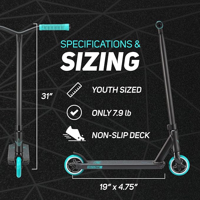 Envy Scooters ONE S3 Stunt Scooter - Trick Scooters for Kids 6-12 Years - Beginner Freestyle Scooter