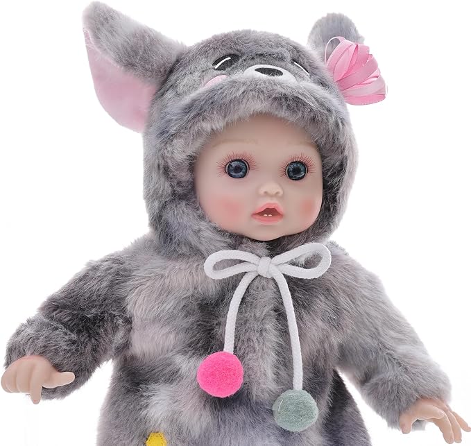 Baby Doll Realistic Soft Body 15 Inch Newborn Doll with Outfits | Cute Vinyl Head & Limbs, Lifelike Hand-Painted Details, Real Life Doll with Accessories Pretend Care, 3+ Year Old Girl Gifts