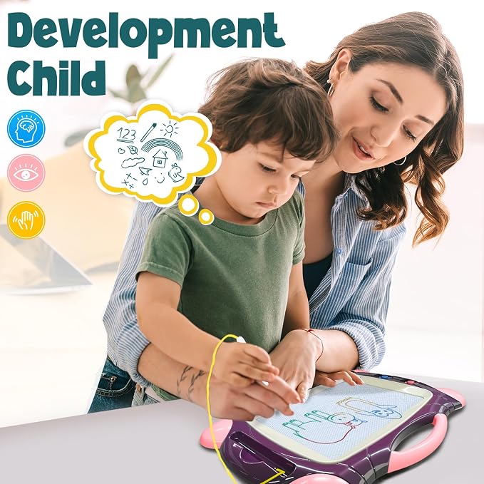 Magnetic Drawing Board, Toddler Toys for Age 1 2 3 Boys Girls, Toddler Drawing Board, Birthday Easter Christmas Halloween Kids Toy Gifts for Boys and Girls
