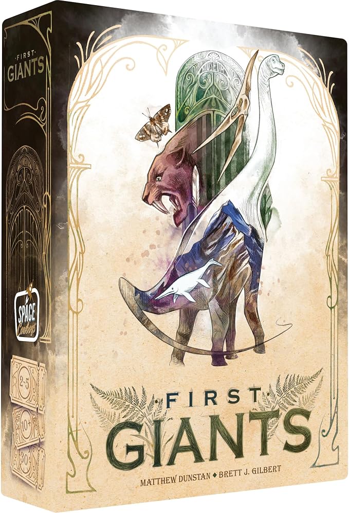 First Giants Card Game - Competitive Strategy Game of Dinosaurs, Timing & Museum Exhibits, Family Fun for Kids & Adults, Ages 10+, 2-5 Players, 30 Minute Playtime
