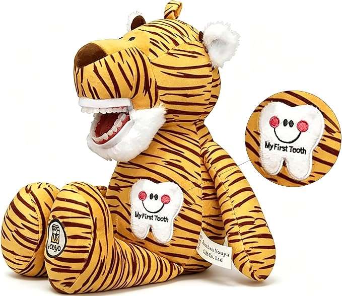 Tooth Fairy Plush Doll, Dental Stuffed Oral Health Presentation Puppet Doll Tooth Fairy Dental Educational Plush Small Size Doll with Teeth for Kids Chidren Boys Girls
