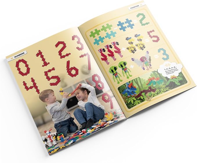 PLUS PLUS Big - 400 Piece Set in Storage Tub - Interlocking Large Puzzle Building Blocks, Quiet Stem Toys for Toddlers - Gifts for Boys & Girls
