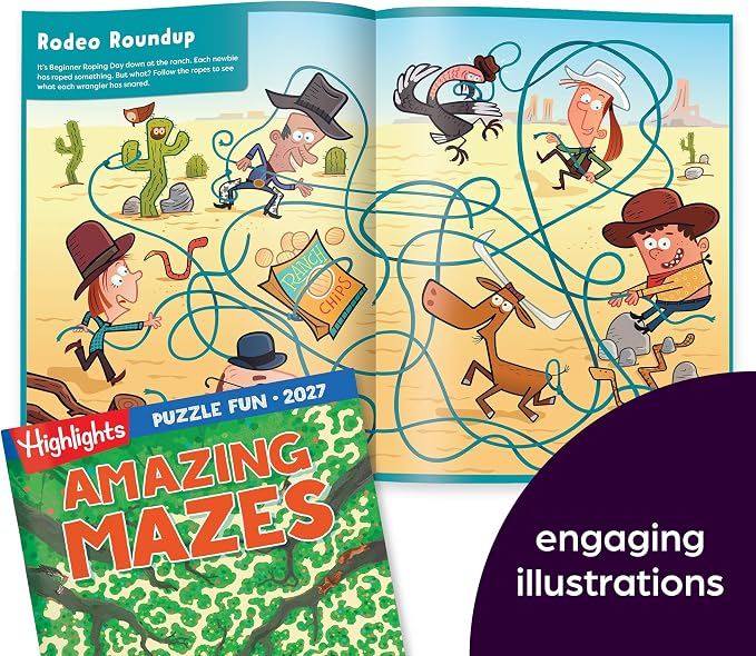 Highlights Puzzle Fun Activity Books 2027 Special Edition Gift Set | Variety Puzzle Book Set with Brain Teasers, Mazes, Word Games and More, Travel Activity and Game Books for Kids Ages 6 and Up