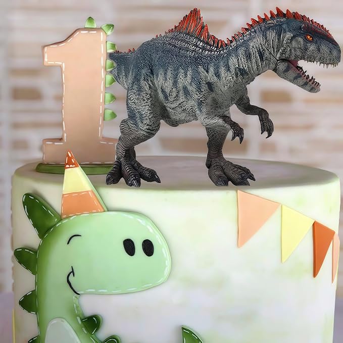 Gemini&Genius Giganotosaurus Dinosaur Toy for Kids, Giganotosaurus Dino Toy, Realistic Dinosaur Action Figure with Moveable Jaw, Gift for Boys and Girls Collection and Room Decor