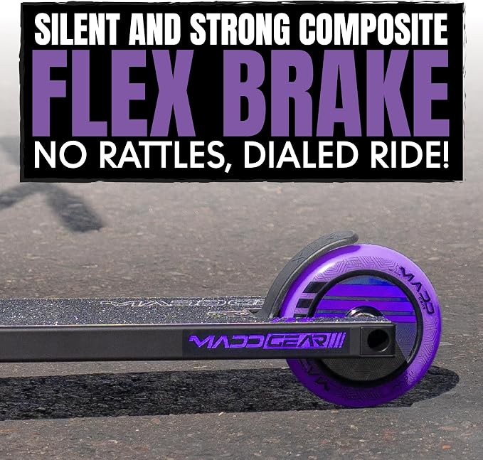 Pro Trick Stunt Scooter for Kids Ages 8-12 – Lightweight Durable 2 Wheel Freestyle Scooter for Skatepark and Street – Easy Assembly – Madd Gear MG3