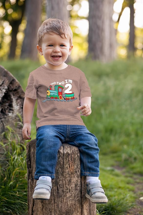 Unordinary Toddler 2nd Birthday Shirt boy Chugga Chugga Two Two Train im 2 Years Old Second Birthday Tshirt