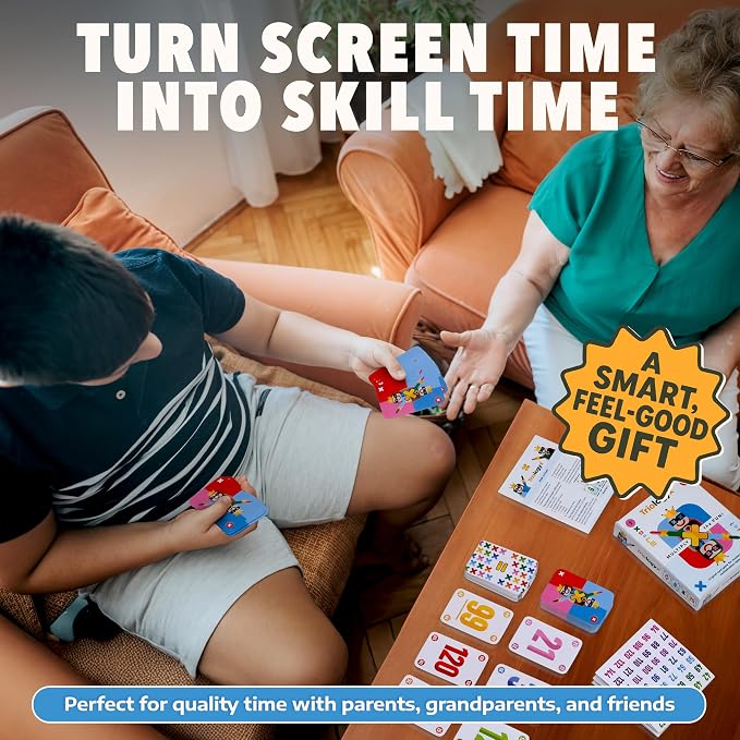Multiplication Game for Kids – Interactive Math Card Game That Builds Confidence in Times Tables | Ideal Multiplication and Division Games for 2nd 3rd 4th 5th Grade Kids