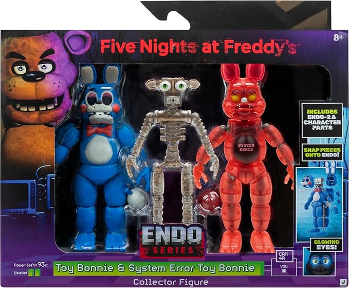 Five Nights at Freddy’s Endo-Series Collector Figure - 6-Inch Endo-1 with Swapable Toy Bonnie and System Error Toy Bonnie Parts