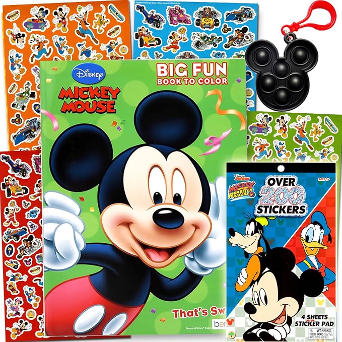 Bendon Disney Mickey Mouse Activity Book and Sticker Set for Kids