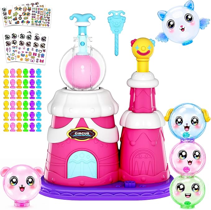 Innofans DIY Balloon Craft Kit with Sticker Decorated Balloons Toy for Kids, Craft Kit for Kids 4-8, Arts & Crafts Girls Toys, DIY Creative Activity, Christmas Birthday Gifts for Girls Boys Ages 3+