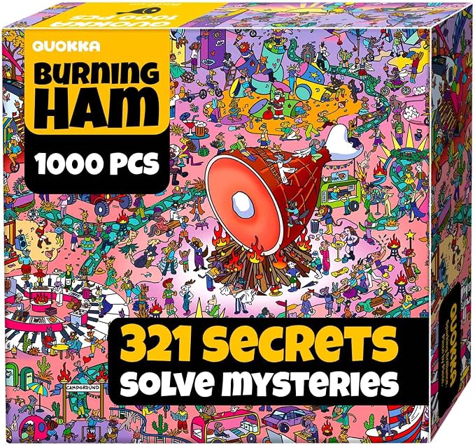QUOKKA 1000 Piece Jigsaw Puzzle for Adults Desert Whirl – Puzzles for Adults 1000 Pieces Premium Box Packaging - Extra Fun with Hidden Secrets & Audio Story – Perfect Relaxation & Creativity & Gift
