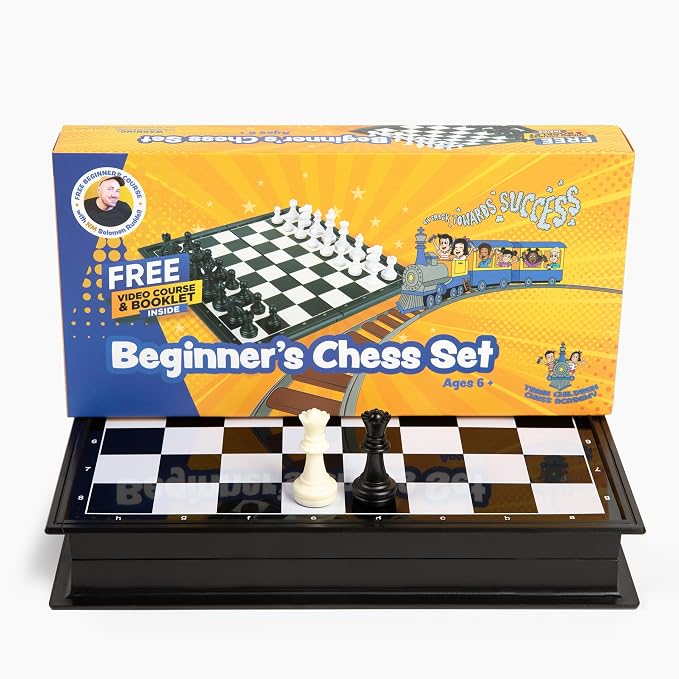Magnetic Chess Set for Kids and Beginners with Free Audiobook - Strategy Board Game for Children - Educational Learning Toy for Critical Thinking, Problem Solving