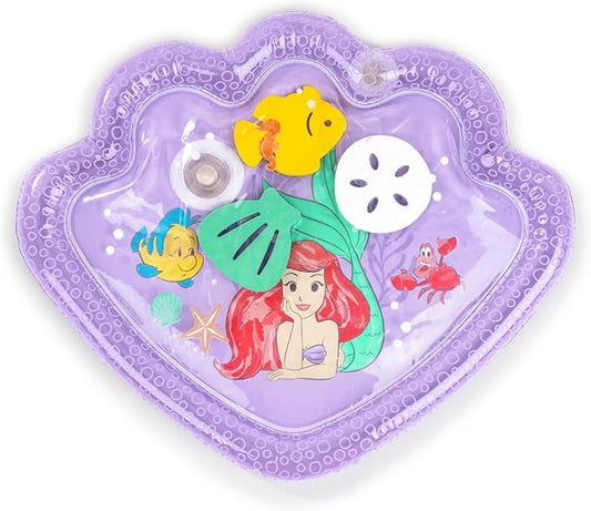 Bright Starts Disney Princess Ariel Water Mat, The Little Mermaid Sea Treasures, Purple, Baby Girl Newborn +