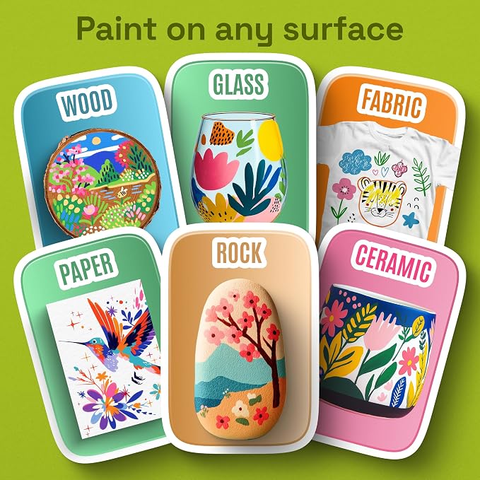 ARTISTRO 240 Precision Dual-Tip Acrylic Paint Markers – Paint Pens Set with Dot & Fine Tips for Fabric, Rock, Glass, Wood, Coloring Books – Arts & Crafts Gift – Classroom Must Haves & School Supplies