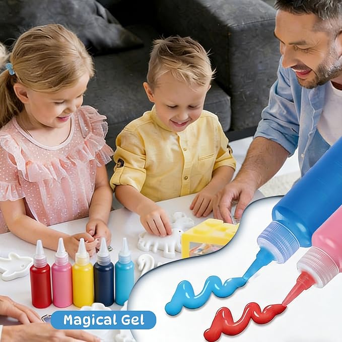 Magic Water Elf Toy Kits, Aqua Fairy Water Gel for Kids, 24 Gels 20 Molds, Squishies Squishy Toy Maker, Arts Crafts Magic Gel Water Pets Set for ages 3+ Girls Boys Toys Birthday Christmas Easter Gifts