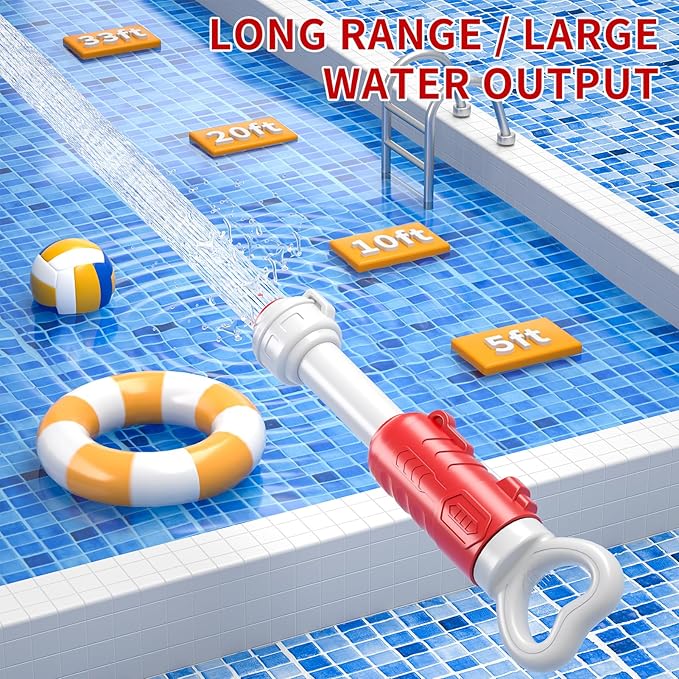 Water Guns for Kids, 6 PCS Squirt Guns Water Blaster Set, Water Squirter Blaster Pool Toys for Kids Toddlers Boys Girls 4-8, 6-8-10-12,Shooter Swimming Pool Party Outdoor Beach Sand Play Game Toys