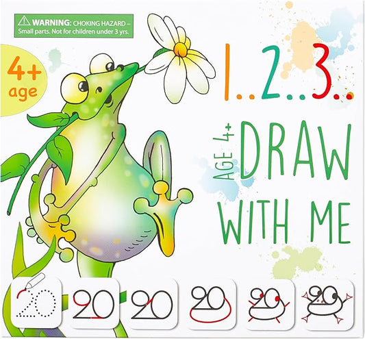 MD CREATIVE Learning Activity - Drawing with Numbers Educational Game, Perfect for Kids, Preschoolers Who Love Toys, Art and Craft Activities, Gifts for Girls and Boys Ages 3, 4, 5, 6